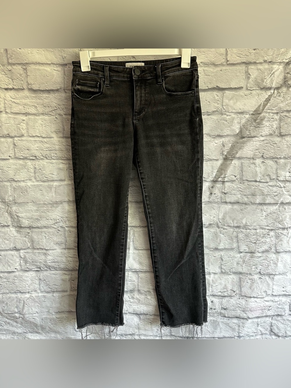 PREOWNED EVEREVE THE EVER STRAIGHT HIGH RISE FIT BLACK JEAN DENIM SIZE 28 WOMENS